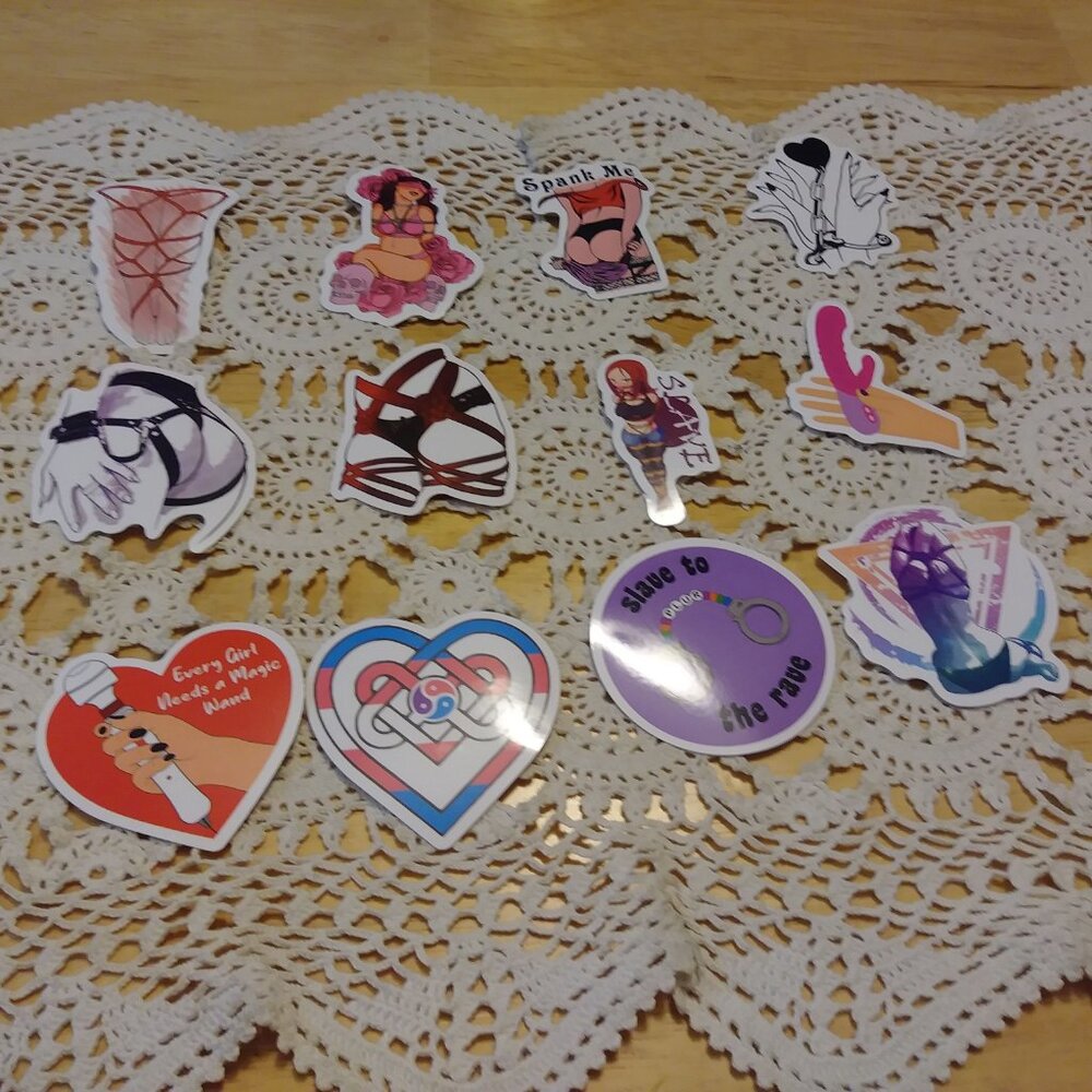 Bondage Stickers - Adult Only Theme